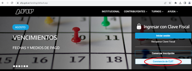 cómo obtener la constancia de afip